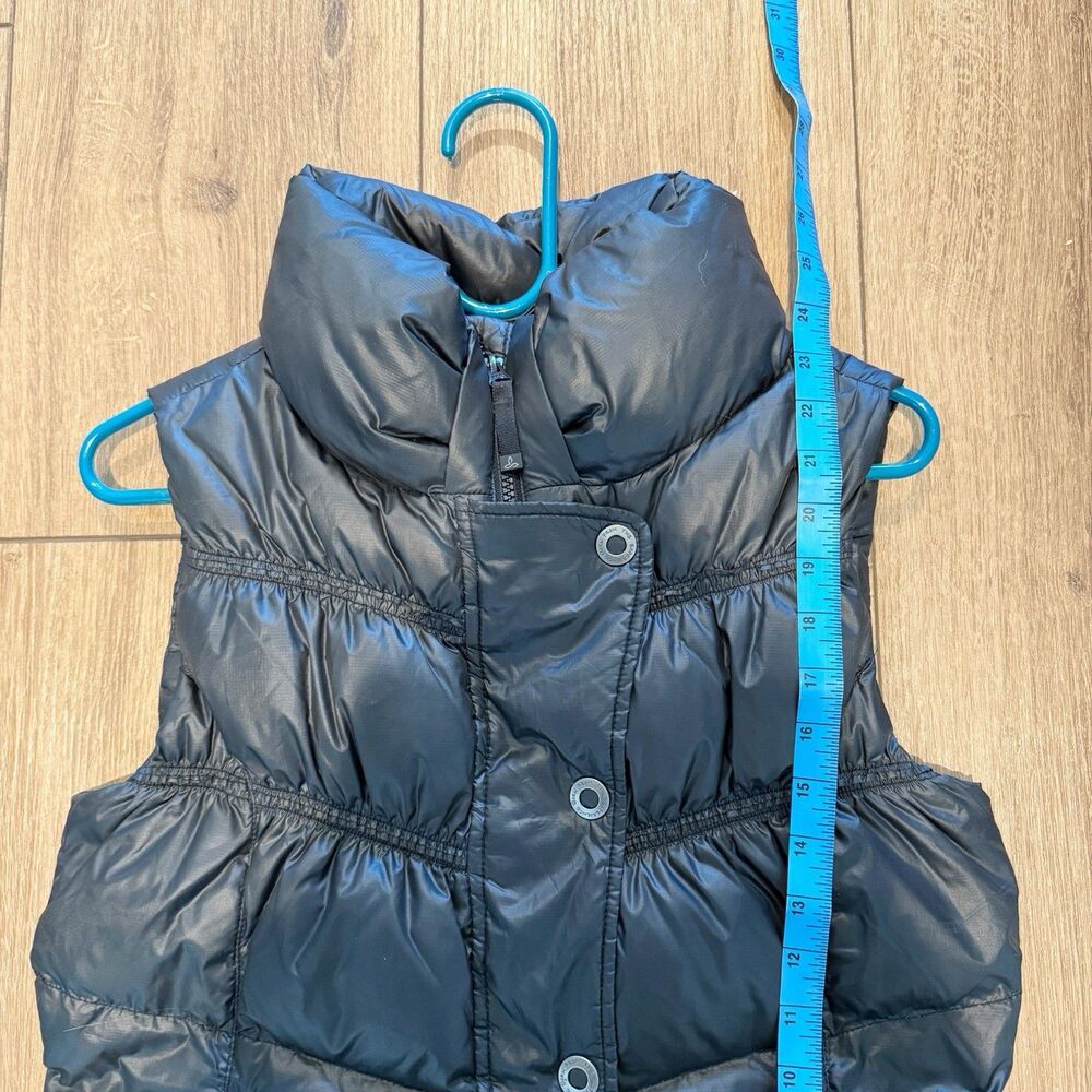Prana Womens Black Quilted Down Puffer Vest Size Small Warm Outdoors Winter - Picture 5 of 7